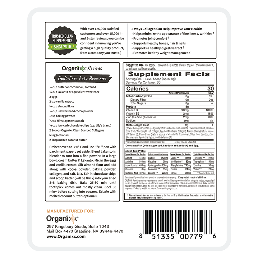 Clean Sourced Collagens